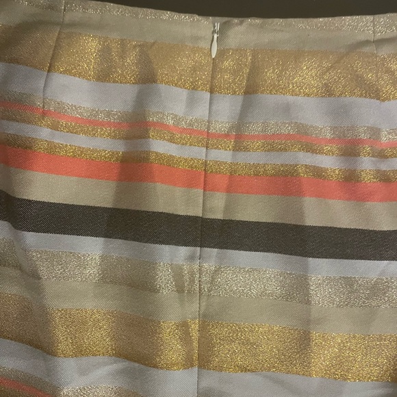 J. Crew NEW WITH TAGS! Shimmer Stripe Skirt Sz-8 - Picture 3 of 8